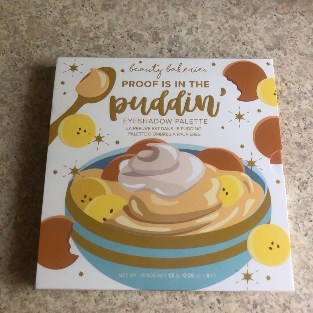 Beauty Bakerie Eyeshadow Palette Back Packaging — Brown, Gold, White